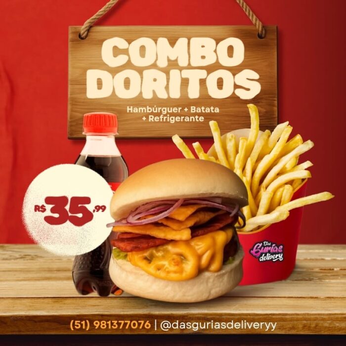 Combo Cheese Doritos (Batata + Refri)